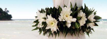 Wedding Bouquet On A Beach Facebook Covers